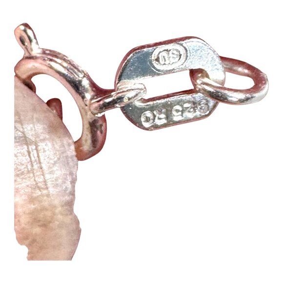 Sterling Silver Butterfly Pendant Necklace Marcasite SU Italy Chain Marked 925 - Picture 4 of 12